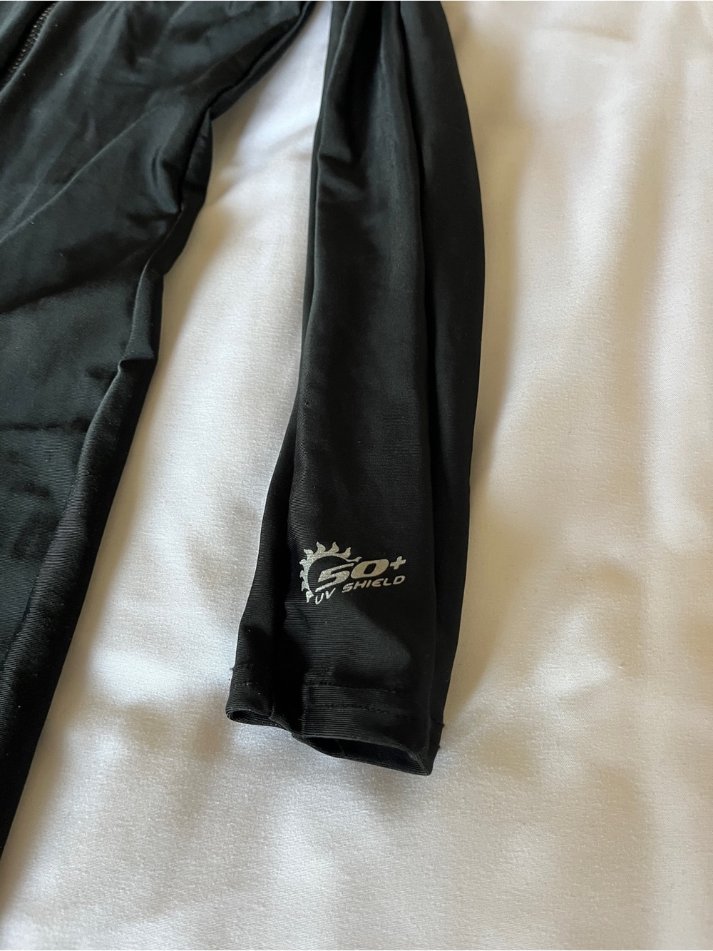 AquaBlue Wetsuit Black Full Body UV Shield Zip Up Swimsuit Surf Dive Size S - Picture 2 of 16